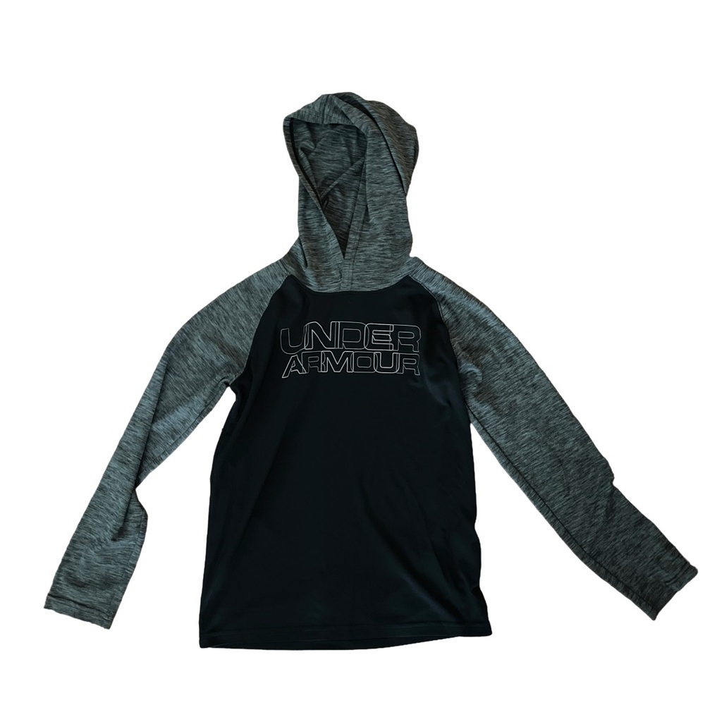 Under Armour Kids' Charcoal and Black Heat Gear